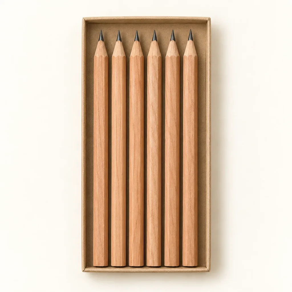 Set de 6 lápices de grafito para dibujo
